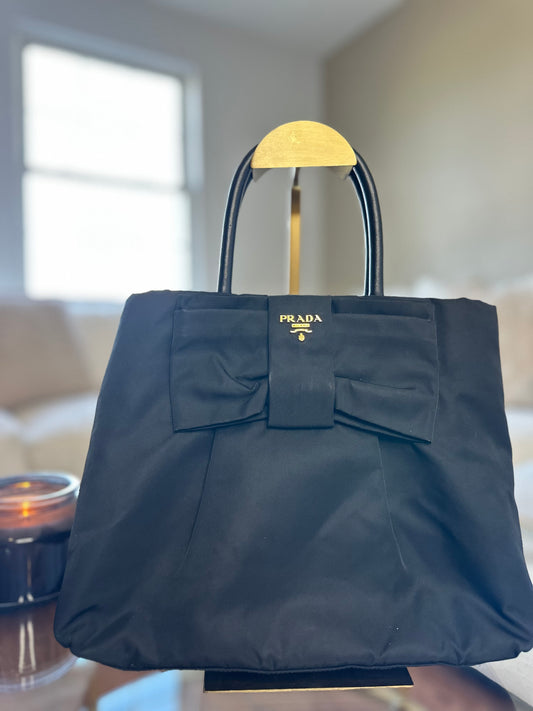 Prada Tessuto Fiocco Nylon Black